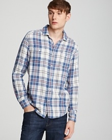 7 For All Mankind Plaid Woven Sport Shirt - Classic Fit 7 For All Mankind Plaid Woven Sport Shirt - Classic Fit