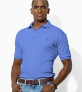 Rendered in smooth, soft cotton interlock in a comfortable, classic fit, a short-sleeved polo shirt exudes iconic style with Ralph Lauren's signature pony at the chest.