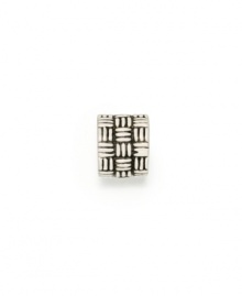The basketweave texture of this sterling silver bead adds interest to your collection. Donatella is a playful collection of charm bracelets and necklaces that can be personalized to suit your style! Available exclusively at Macy's. The basketweave texture of this sterling silver bead adds interest to your collection. Donatella is a playful collection of charm bracelets and necklaces that can be personalized to suit your style! Available exclusively at Macy's.