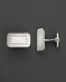 Dolan Bullock Sterling Silver Rectangular Engraved Cuff Link Set Dolan Bullock Sterling Silver Rectangular Engraved Cuff Link Set