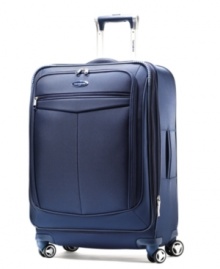 Made for travel's twists and turns with four multi-directional spinner wheels that easily mimic your movements and always follow your lead. An innovative design combines the unrivaled protection of a durable hardside construction with a fully-stocked interior that makes organized travel a given. 10-year warranty. Qualifies for Rebate