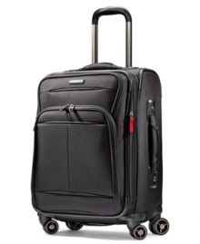 Sleek, slender & streamlined, this spinner is built ultra-lightweight to take on trips with confidence and ease. An expandable design features multiple interior & exterior pockets for stashing accessories & travel essentials, plus a removable interior suiter and an interior door with mesh and wet pack pockets. 10-year warranty. Sleek, slender & streamlined, this spinner is built ultra-lightweight to take on trips with confidence and ease. An expandable design features multiple interior & exterior pockets for stashing accessories & travel essentials, plus a removable interior suiter and an interior door with mesh and wet pack pockets. 10-year warranty.