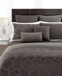 Get on the grid with Hotel Collection's Gridword coverlet, featuring smart quilting in an geometric motif.