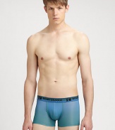 Multicolored microfiber boxer brief with signature logo elastic waistband.Elastic logo waistband92% polyester/8% elastaneMachine washImported