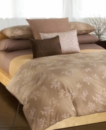 Asian-inspired sophistication, this king duvet features printed sprays of blossoming grass on a textured ground. Woven of the softest 100% cotton percale, this duvet is as cozy as it is elegant. (Clearance) Asian-inspired sophistication, this king duvet features printed sprays of blossoming grass on a textured ground. Woven of the softest 100% cotton percale, this duvet is as cozy as it is elegant. (Clearance)