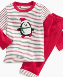 On the first day of Christmas my mommy gave to me this awesome 2 piece Christmas set by First Impressions. On the first day of Christmas my mommy gave to me this awesome 2 piece Christmas set by First Impressions.