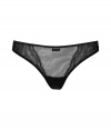 Turn up the heat with this ultra-sexy thong from D&G Dolce & Gabbana - Classic thong cut with lace trim, stitched front logo detail - These panties are perfect under any outfit or paired with a matching bra for stylish lounging