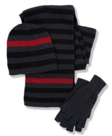 This hat, scarf and glove set by American Rag has all you need to stay warm and look cool this winter.