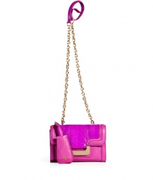 A mini version of the must-have Harper silhouette, this Diane von Furstenberg crossbody bag will update your cocktail-ready look - Front flap with magnetic snap closure, back slit pocket with hidden magnetic snap, lip-shaped mirror attached to handle, chain detailed shoulder strap, inside zippered back wall pocket, back logo detail - Pair with a flirty frock and heels A mini version of the must-have Harper silhouette, this Diane von Furstenberg crossbody bag will update your cocktail-ready look - Front flap with magnetic snap closure, back slit pocket with hidden magnetic snap, lip-shaped mirror attached to handle, chain detailed shoulder strap, inside zippered back wall pocket, back logo detail - Pair with a flirty frock and heels