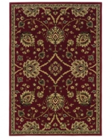 The bold and the beautiful! With lush blooms and a rich cabernet shade, this plush rug from the St. Lawrence collection offers a perfectly modern take on traditionally elegant styling. Crafted of durable polypropylene for years of long-lasting beauty. The bold and the beautiful! With lush blooms and a rich cabernet shade, this plush rug from the St. Lawrence collection offers a perfectly modern take on traditionally elegant styling. Crafted of durable polypropylene for years of long-lasting beauty.
