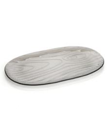 Add new dimension to your table with the warm, smoky hue and natural wood grain texture of the Urban Nature serving tray. Layer with coordinating white porcelain dinnerware, also from Villeroy & Boch. Add new dimension to your table with the warm, smoky hue and natural wood grain texture of the Urban Nature serving tray. Layer with coordinating white porcelain dinnerware, also from Villeroy & Boch.