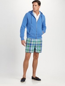 The full-zip hoodie gets a cozy update in light-as-air beach fleece with a waffle-lined hood for a comfortable layered look.Drawstring hoodSplit kangaroo pocketsRibbed cuffs and hem58% cotton/30% polyester/12% viscoseMachine washImported The full-zip hoodie gets a cozy update in light-as-air beach fleece with a waffle-lined hood for a comfortable layered look.Drawstring hoodSplit kangaroo pocketsRibbed cuffs and hem58% cotton/30% polyester/12% viscoseMachine washImported