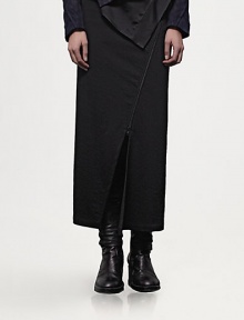 An edgy asymmetrical zipper wraps around the body of this jersey design.High waistAsymmetrical seamsAsymmetrical zip65% wool/30% polyamide/5% elastaneDry cleanImportedModel shown is 5'10½ (179cm) wearing US size 4. An edgy asymmetrical zipper wraps around the body of this jersey design.High waistAsymmetrical seamsAsymmetrical zip65% wool/30% polyamide/5% elastaneDry cleanImportedModel shown is 5'10½ (179cm) wearing US size 4.