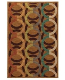 Inspired by mid-century mod motifs, the Artois Lille Croissant area rug from Karastan offers a bold colorway in teal, henna and more for any room in need of a fashion-forward update. Thick and resilient underfoot, this plush piece is woven from 2-ply nylon pile, ensuring easy care and long-lasting wear. Inspired by mid-century mod motifs, the Artois Lille Croissant area rug from Karastan offers a bold colorway in teal, henna and more for any room in need of a fashion-forward update. Thick and resilient underfoot, this plush piece is woven from 2-ply nylon pile, ensuring easy care and long-lasting wear.