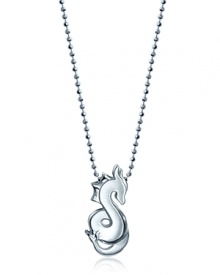 Alex Woo makes it simple to make a statement with this charming sterling silver necklace, finished with a delicate dragon pendant.