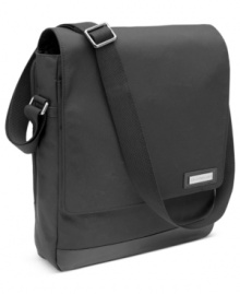The go-anywhere, do-anything, ready-for-whatever companion. The perfect bag for swinging across your body and just going, this vertical messenger combines a stylish, sporty profile with an everyday attitude. The flapover design conceals a large stash pocket and a spacious main compartment with a padded area for your tablet and an organizer zip pocket. The go-anywhere, do-anything, ready-for-whatever companion. The perfect bag for swinging across your body and just going, this vertical messenger combines a stylish, sporty profile with an everyday attitude. The flapover design conceals a large stash pocket and a spacious main compartment with a padded area for your tablet and an organizer zip pocket.