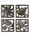 Back to their roots. Depicting local fauna in recycled steel, these one-of-a-kind wall panels are crafted using the traditional techniques of Haiti's Croix-des-Bouquets artisans. Arrange in a square, column or throughout your home.