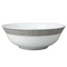 Sauvage dinnerware by Bernadaud successfully blends three surprisingly sensual touches - pearl-grey lizard skin, silver filament and interlocking Cordovan honeycombs -- into one truly memorable collection for your table. Exceptional elegance with a touch of the exotic. Sauvage dinnerware by Bernadaud successfully blends three surprisingly sensual touches - pearl-grey lizard skin, silver filament and interlocking Cordovan honeycombs -- into one truly memorable collection for your table. Exceptional elegance with a touch of the exotic.
