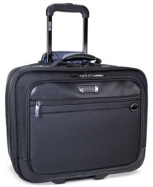 Be on top of business. A triple gusset design includes a main compartment with padded pockets for your iPad and computer, a front compartment with divided file organizer and a rear compartment for holding clothes & essentials on overnight trips. Limited lifetime warranty. Be on top of business. A triple gusset design includes a main compartment with padded pockets for your iPad and computer, a front compartment with divided file organizer and a rear compartment for holding clothes & essentials on overnight trips. Limited lifetime warranty.