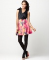 Make a splash at the soiree in this RACHEL Rachel Roy watercolor-printed dress -- perfect for a flirty festive look!