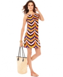 This unique take on zebra print dresses up a sleek silhouette from INC! Pair this petite frock with your favorite sandals and a pile of bangles for a sizzling look.