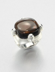 From the Griffes Collection. Strong, exciting, and a celebration of the founding years of this brand, this carbochon ring is set in a sleek sterling silver with large, prominent prongs. Synthetic quartzSterling silverMade in Italy From the Griffes Collection. Strong, exciting, and a celebration of the founding years of this brand, this carbochon ring is set in a sleek sterling silver with large, prominent prongs. Synthetic quartzSterling silverMade in Italy