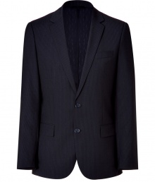 This sophisticated blazer from Hugo adds an urbane accent to any outfit - Notched lapel, long sleeves, buttoned cuffs, double buttoned front, front flap pockets, double back vent - Modern slim fit - Team with shirts and favorite jeans, or with matching trousers and sleek brogues This sophisticated blazer from Hugo adds an urbane accent to any outfit - Notched lapel, long sleeves, buttoned cuffs, double buttoned front, front flap pockets, double back vent - Modern slim fit - Team with shirts and favorite jeans, or with matching trousers and sleek brogues