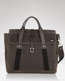 This handsome bag from Jack Spade sets you off to work in style, with plenty of room for all your 9 to 5 essentials. Remember, it takes more than a shirt and tie to dress for success.