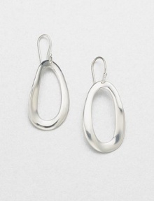 From the Scultura Collection. A long and undulating sterling silver drop for a sleek and modern style. Sterling silverDrop, about 1.8Hook backImported From the Scultura Collection. A long and undulating sterling silver drop for a sleek and modern style. Sterling silverDrop, about 1.8Hook backImported