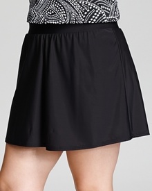 Miraclesuit's feminine and flirty swim skirt provides full coverage without sacrificing an ounce of style.