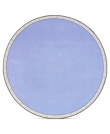 Elaborate scrolling vines contrast soft pewter and a regal blue in the Sapphire Plume accent plate from Marchesa by Lenox. Lavish platinum trim completes a pattern that's destined for memorable meals. Elaborate scrolling vines contrast soft pewter and a regal blue in the Sapphire Plume accent plate from Marchesa by Lenox. Lavish platinum trim completes a pattern that's destined for memorable meals.
