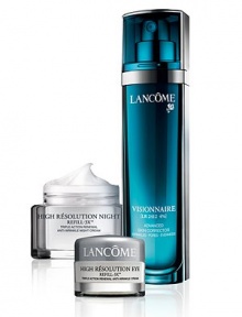 As we age, our skin texture loses its youthful quality. Wrinkles, pores and imperfections set in and become more visible. Visionnaire visibly corrects wrinkles, pores and uneven texture while High Resolution Refill 3X visibly refills the appearance of wrinkles for renewed smoothness. In 4 weeks, skin texture is refined, visibly smoother and wrinkles appear significantly reduced. Skin recaptures its youthful beauty. Discover our new vision of skin perfection. Gift Set Contains: 1 oz. As we age, our skin texture loses its youthful quality. Wrinkles, pores and imperfections set in and become more visible. Visionnaire visibly corrects wrinkles, pores and uneven texture while High Resolution Refill 3X visibly refills the appearance of wrinkles for renewed smoothness. In 4 weeks, skin texture is refined, visibly smoother and wrinkles appear significantly reduced. Skin recaptures its youthful beauty. Discover our new vision of skin perfection. Gift Set Contains: 1 oz.