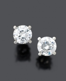 Cultivate a perfect look with Gemex Certified colorless round-cut diamond (3/4 ct. t.w.) earrings set in platinum. Cultivate a perfect look with Gemex Certified colorless round-cut diamond (3/4 ct. t.w.) earrings set in platinum.
