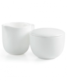 Set 5-star standards for your table with this sleek sugar and creamer set from Hotel Collection. Balancing a delicate look and exceptional durability, the translucent Bone China collection of dinnerware and dishes is designed to cater virtually any occasion. Set 5-star standards for your table with this sleek sugar and creamer set from Hotel Collection. Balancing a delicate look and exceptional durability, the translucent Bone China collection of dinnerware and dishes is designed to cater virtually any occasion.