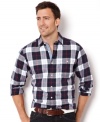 Big bold plaids will look good on you this fall like this one from Nautica.