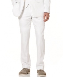 Set new fashion trends by dressing up in these pants by Perry Ellis along with matching pieces.