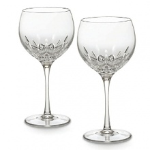 The revolutionary, next generation of the acclaimed Lismore pattern with a fresh, more slender shape - exciting for all, from a bride to the wine enthusiast. With a lighter walled and oversized bowl accompanied by a thinner stem, Lismore Essence is an exquisite and statuesque pattern. The revolutionary, next generation of the acclaimed Lismore pattern with a fresh, more slender shape - exciting for all, from a bride to the wine enthusiast. With a lighter walled and oversized bowl accompanied by a thinner stem, Lismore Essence is an exquisite and statuesque pattern.
