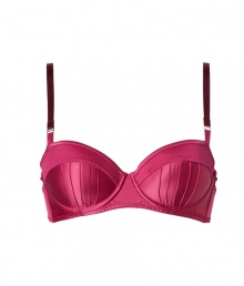 Turn up the heat with an edge of vintage glamour in this ultra-luxe seamed contour bra from Stella McCartney - Contouring cups with raised seaming, adjustable straps, back hook and eye closures - Pair with the matching panties for seriously sultry lounging Turn up the heat with an edge of vintage glamour in this ultra-luxe seamed contour bra from Stella McCartney - Contouring cups with raised seaming, adjustable straps, back hook and eye closures - Pair with the matching panties for seriously sultry lounging