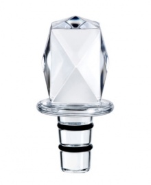 Like a fine wine, Baccarat's Louxor bottle stopper elevates any dining experience. Resplendent crystal crafted with a subtle geometric design adds a note of rich elegance to every bottle. Like a fine wine, Baccarat's Louxor bottle stopper elevates any dining experience. Resplendent crystal crafted with a subtle geometric design adds a note of rich elegance to every bottle.