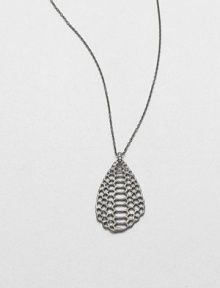 EXCLUSIVELY AT SAKS.COM From the Serpentine Collection. An exotic yet minimalist style featuring a open, snakeskin-inspired pendant accented with sparkling white sapphires on a link chain. Black rhodium-plated sterling silverWhite sapphiresLength, about 16-18 adjustablePendant size, about 1.5Lobster clasp closureImported EXCLUSIVELY AT SAKS.COM From the Serpentine Collection. An exotic yet minimalist style featuring a open, snakeskin-inspired pendant accented with sparkling white sapphires on a link chain. Black rhodium-plated sterling silverWhite sapphiresLength, about 16-18 adjustablePendant size, about 1.5Lobster clasp closureImported