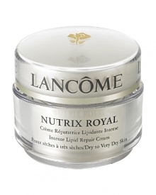 Rescue your dry skin. This rich, non-greasy cream instantly relieves tightness and softens fine, feathery lines caused by dehydration. Patented ROYAL LIPIDÉUM™, a unique technology enriched with Royal Jelly, supplements skin's own natural lipids for intense hydration. With renewed levels of moisture-trapping lipids, skin feels cocooned and insulated from the daily effects of climate and seasonal changes. 89 percent of women see softer, more supple skin.** Percentage of women who reported visible improvement in a 4-week consumer test. Rescue your dry skin. This rich, non-greasy cream instantly relieves tightness and softens fine, feathery lines caused by dehydration. Patented ROYAL LIPIDÉUM™, a unique technology enriched with Royal Jelly, supplements skin's own natural lipids for intense hydration. With renewed levels of moisture-trapping lipids, skin feels cocooned and insulated from the daily effects of climate and seasonal changes. 89 percent of women see softer, more supple skin.** Percentage of women who reported visible improvement in a 4-week consumer test.