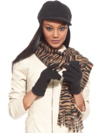 The classic newsboy cap gets a cute cold weather makeover in fleece by Style&co. The classic newsboy cap gets a cute cold weather makeover in fleece by Style&co.