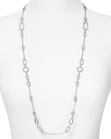 Lauren by Ralph Lauren's long link necklace is an elegant choice that's as easy with a favorite cocktail dress as with a crisp white blouse.