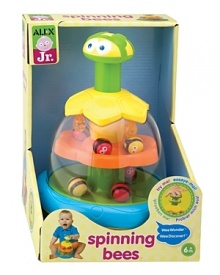So many spinning bees! Push action fun! Push top to see two levels of twirling bees! Explore cause and effect relationships So many spinning bees! Push action fun! Push top to see two levels of twirling bees! Explore cause and effect relationships