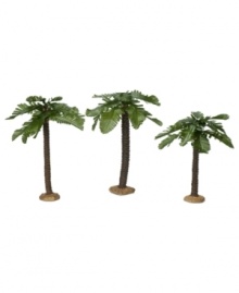 The perfect complement, this set of three palm trees adds some life and dimension to any Nativity scene.