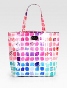 A multicolor nylon style in a roomy carry design.Double shoulder straps, 8½ dropOpen topOne inside open pocketFully lined16W X 13½H X 5¼DImported A multicolor nylon style in a roomy carry design.Double shoulder straps, 8½ dropOpen topOne inside open pocketFully lined16W X 13½H X 5¼DImported