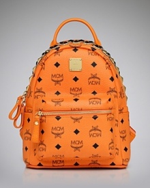 Energize your accessories collection with this bold coated canvas backpack from MCM. Awash with the brand's signature logo and bold studs, it's totally electric. Energize your accessories collection with this bold coated canvas backpack from MCM. Awash with the brand's signature logo and bold studs, it's totally electric.