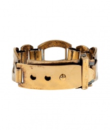 Work a contemporary edge into your lady-chic look with Emilio Puccis push-stud buckled chain bracelet, detailed in antique finished brass for that ultra luxe Italian feel - Adjustable front closure - Team with form-fitting print dresses and bright streamlined accessories Work a contemporary edge into your lady-chic look with Emilio Puccis push-stud buckled chain bracelet, detailed in antique finished brass for that ultra luxe Italian feel - Adjustable front closure - Team with form-fitting print dresses and bright streamlined accessories