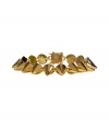 Tough goes luxe with this cone-shaped gold-plated bracelet from New York Jewelry designer Eddie Borgo - Gold-plated cone-shaped spike bracelet - Pair with a figure-hugging cocktail sheath or an elevated jeans-and-tee ensemble