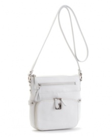Finished in your choice of stylish hues, Giani Bernini's functional pebble leather crossbody is a must-have for the season. Finished in your choice of stylish hues, Giani Bernini's functional pebble leather crossbody is a must-have for the season.